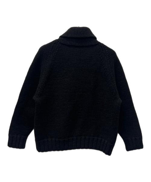 slopeslow（スロープスロウ）slopeslow (スロープスロウ) カウチンジップニット ブラック サイズ:Ｍの古着・服飾アイテム