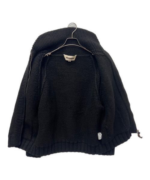 slopeslow（スロープスロウ）slopeslow (スロープスロウ) カウチンジップニット ブラック サイズ:Ｍの古着・服飾アイテム