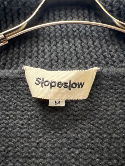 slopeslow（スロープスロウ）slopeslow (スロープスロウ) カウチンジップニット ブラック サイズ:Ｍの古着・服飾アイテム