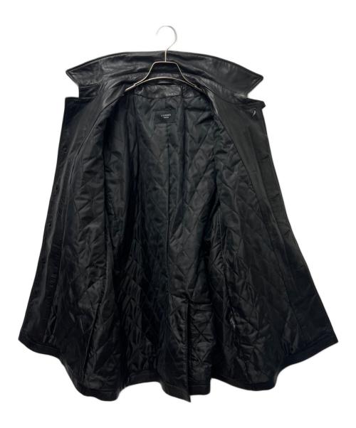 LIUGOO（リューグー）LIUGOO (リューグー) ラムレザーコート ブラック サイズ:ＬＬの古着・服飾アイテム
