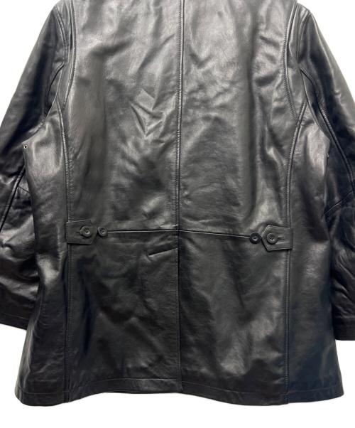 LIUGOO（リューグー）LIUGOO (リューグー) ラムレザーコート ブラック サイズ:ＬＬの古着・服飾アイテム