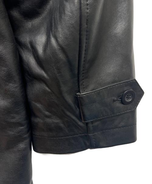 LIUGOO（リューグー）LIUGOO (リューグー) ラムレザーコート ブラック サイズ:ＬＬの古着・服飾アイテム