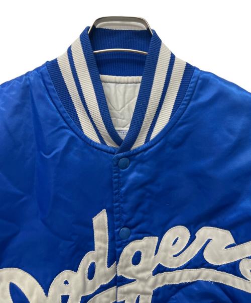 Diamond by STARTER（ダイアモンドバイスターター）Diamond by STARTER (ダイアモンドバイスターター) Dodgers　スタジャン ブルー サイズ:Ｌの古着・服飾アイテム