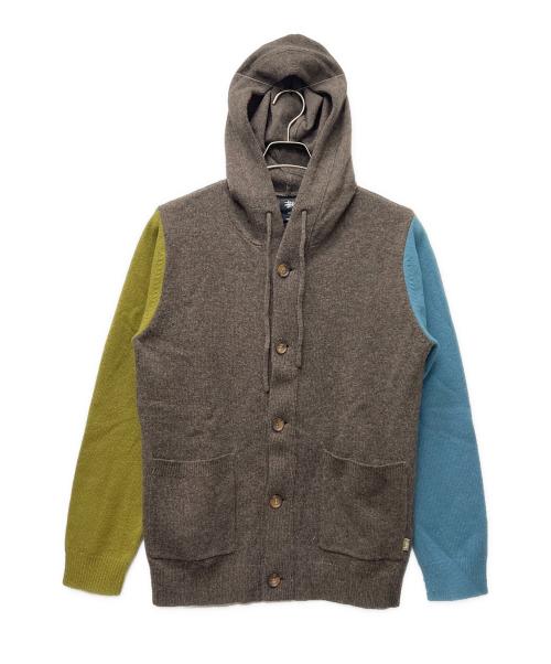 stussy（ステューシー）stussy (ステューシー) フーディカーディガン マルチカラー サイズ:Ｍの古着・服飾アイテム