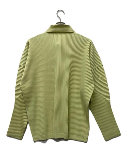 HOMME PLISSE ISSEY MIYAKE（オム プリッセ イッセイ ミヤケ）HOMME PLISSE ISSEY MIYAKE (オム プリッセ イッセイ ミヤケ) プリーツシャツ ライトグリーン サイズ:４の古着・服飾アイテム