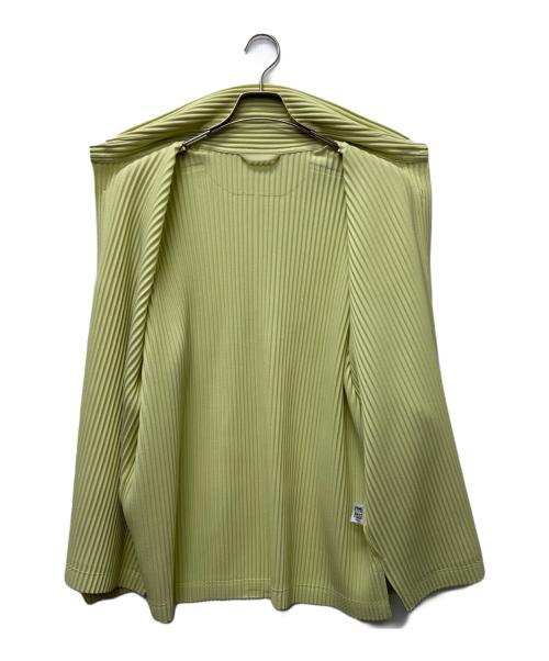 HOMME PLISSE ISSEY MIYAKE（オム プリッセ イッセイ ミヤケ）HOMME PLISSE ISSEY MIYAKE (オム プリッセ イッセイ ミヤケ) プリーツシャツ ライトグリーン サイズ:４の古着・服飾アイテム
