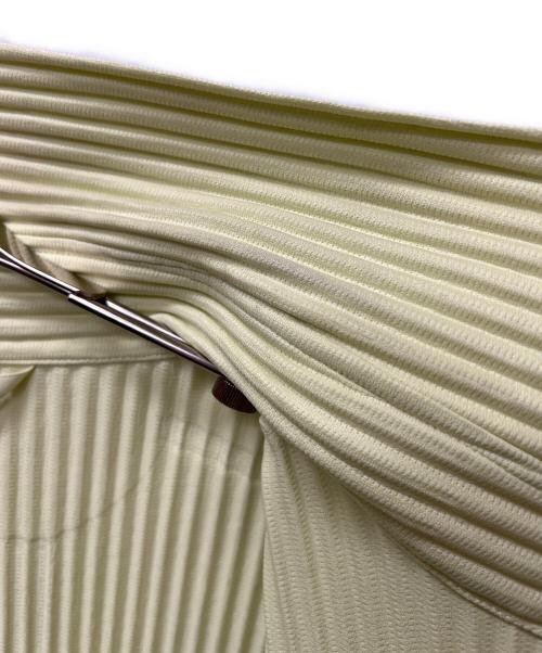 HOMME PLISSE ISSEY MIYAKE（オム プリッセ イッセイ ミヤケ）HOMME PLISSE ISSEY MIYAKE (オム プリッセ イッセイ ミヤケ) プリーツシャツ ライトグリーン サイズ:４の古着・服飾アイテム