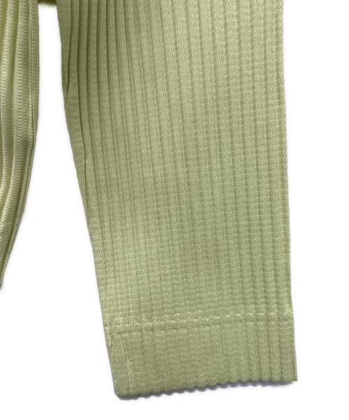 HOMME PLISSE ISSEY MIYAKE（オム プリッセ イッセイ ミヤケ）HOMME PLISSE ISSEY MIYAKE (オム プリッセ イッセイ ミヤケ) プリーツシャツ ライトグリーン サイズ:４の古着・服飾アイテム