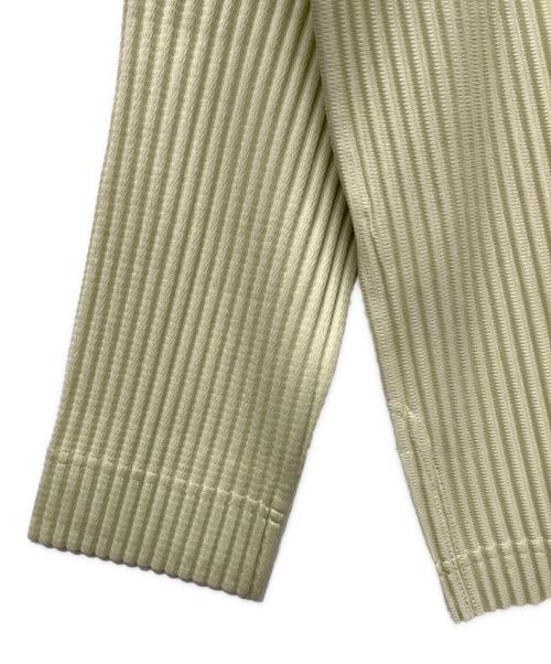 HOMME PLISSE ISSEY MIYAKE（オム プリッセ イッセイ ミヤケ）HOMME PLISSE ISSEY MIYAKE (オム プリッセ イッセイ ミヤケ) プリーツシャツ ライトグリーン サイズ:４の古着・服飾アイテム