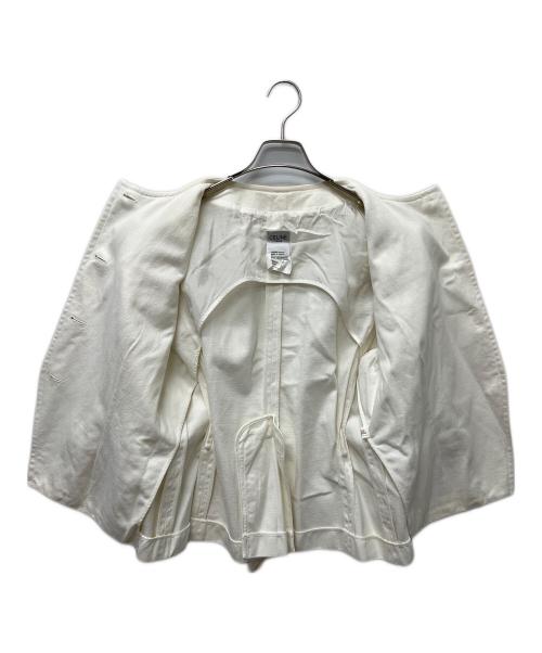 CELINE（セリーヌ）CELINE (セリーヌ) ノーカラージャケット ホワイト サイズ:４６の古着・服飾アイテム
