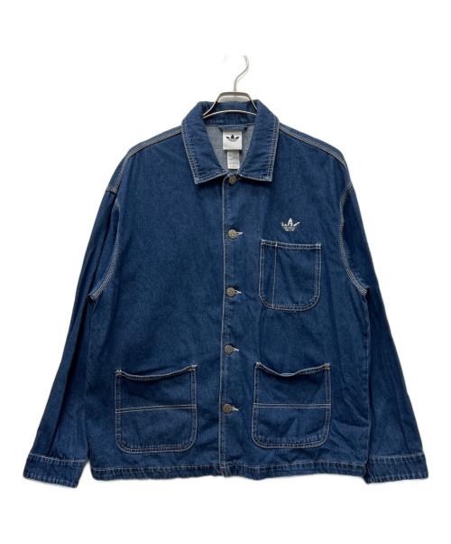adidas（アディダス）adidas (アディダス) デニムジャケット インディゴ サイズ:Ｌの古着・服飾アイテム