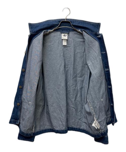 adidas（アディダス）adidas (アディダス) デニムジャケット インディゴ サイズ:Ｌの古着・服飾アイテム