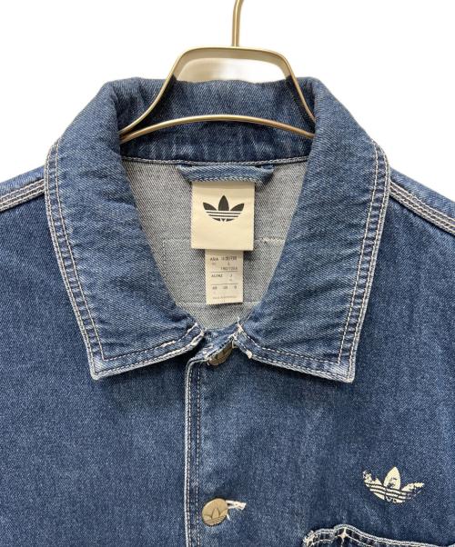 adidas（アディダス）adidas (アディダス) デニムジャケット インディゴ サイズ:Ｌの古着・服飾アイテム