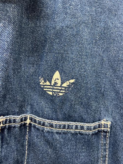adidas（アディダス）adidas (アディダス) デニムジャケット インディゴ サイズ:Ｌの古着・服飾アイテム