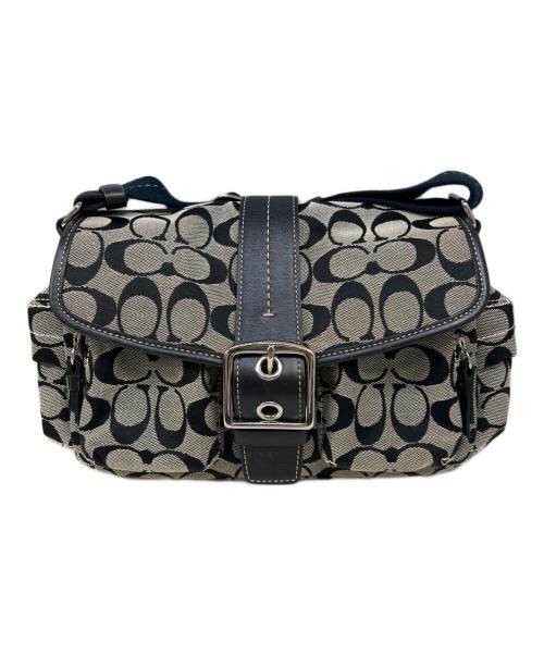 COACH（コーチ）COACH (コーチ) ショルダーバッグ　COACH（コーチ）　6835 グレー×ブラックの古着・服飾アイテム