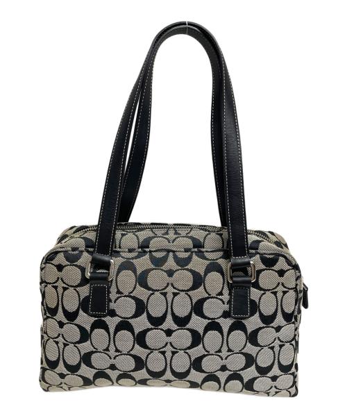 COACH（コーチ）COACH (コーチ) ハンドバッグ グレー×ブラックの古着・服飾アイテム