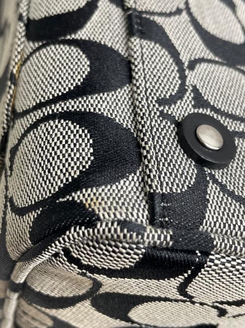 COACH（コーチ）COACH (コーチ) ハンドバッグ グレー×ブラックの古着・服飾アイテム