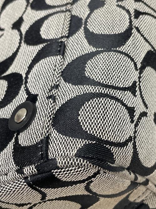 COACH（コーチ）COACH (コーチ) ハンドバッグ グレー×ブラックの古着・服飾アイテム