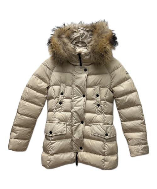 MONCLER（モンクレール）MONCLER (モンクレール) ダウンジャケット アイボリー サイズ:０の古着・服飾アイテム