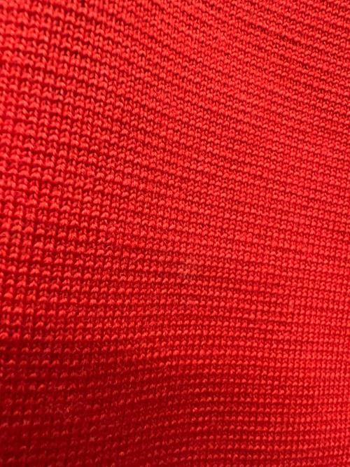 CELINE（セリーヌ）CELINE (セリーヌ) ニットジャケット レッド サイズ:４２の古着・服飾アイテム