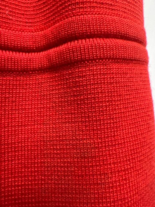 CELINE（セリーヌ）CELINE (セリーヌ) ニットジャケット レッド サイズ:４２の古着・服飾アイテム