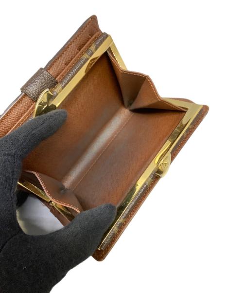 LOUIS VUITTON（ルイ ヴィトン）LOUIS VUITTON (ルイ ヴィトン) がま口財布　LOUIS VUITTON（ルイ ヴィトン）	M61674　モノグラム	ポルトフォイユ・ヴィエノワ ブラウンの古着・服飾アイテム
