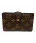 LOUIS VUITTON（ルイ ヴィトン）の古着「がま口財布　LOUIS VUITTON（ルイ ヴィトン）	M61674　モノグラム	ポルトフォイユ・ヴィエノワ」｜ブラウン