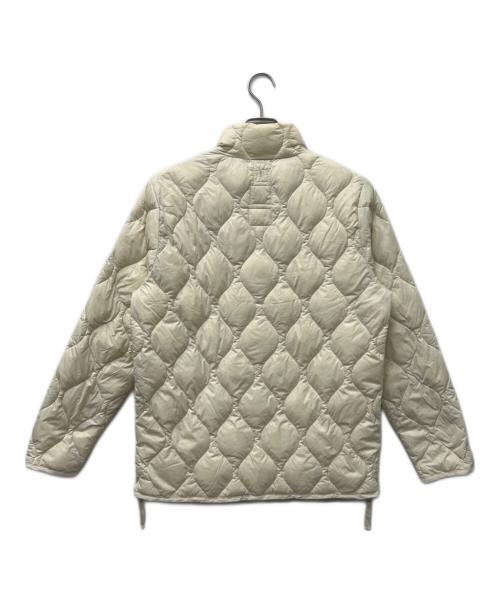 TAION（タイオン）TAION (タイオン) ミリタリー ハイネックWジップ ダウンジャケット アイボリー サイズ:Ｌの古着・服飾アイテム