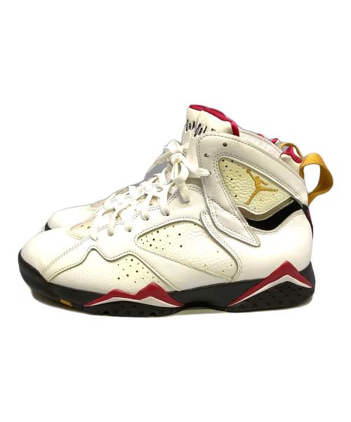 NIKE（ナイキ）NIKE (ナイキ) ハイカットスニーカー　NIKE（ナイキ）　CU9307-106　Air Jordan 7 Retro “Cardinal“ ホワイト×レッド サイズ:28cmの古着・服飾アイテム