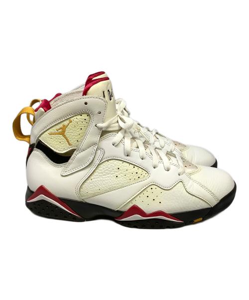 NIKE（ナイキ）NIKE (ナイキ) ハイカットスニーカー　NIKE（ナイキ）　CU9307-106　Air Jordan 7 Retro “Cardinal“ ホワイト×レッド サイズ:28cmの古着・服飾アイテム