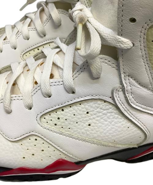 NIKE（ナイキ）NIKE (ナイキ) ハイカットスニーカー　NIKE（ナイキ）　CU9307-106　Air Jordan 7 Retro “Cardinal“ ホワイト×レッド サイズ:28cmの古着・服飾アイテム