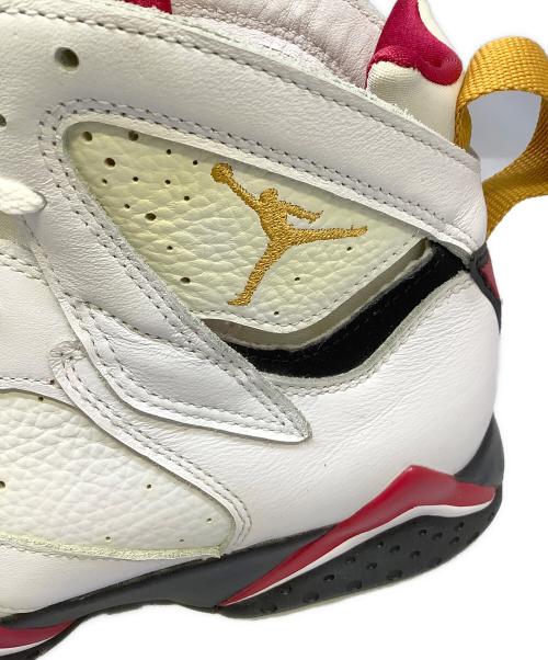 NIKE（ナイキ）NIKE (ナイキ) ハイカットスニーカー　NIKE（ナイキ）　CU9307-106　Air Jordan 7 Retro “Cardinal“ ホワイト×レッド サイズ:28cmの古着・服飾アイテム