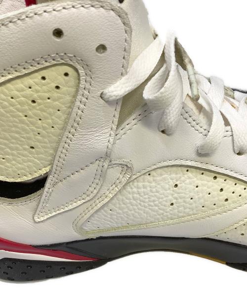 NIKE（ナイキ）NIKE (ナイキ) ハイカットスニーカー　NIKE（ナイキ）　CU9307-106　Air Jordan 7 Retro “Cardinal“ ホワイト×レッド サイズ:28cmの古着・服飾アイテム