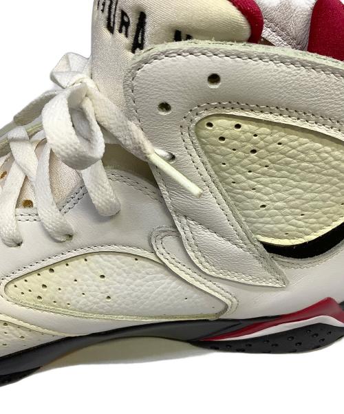 NIKE（ナイキ）NIKE (ナイキ) ハイカットスニーカー　NIKE（ナイキ）　CU9307-106　Air Jordan 7 Retro “Cardinal“ ホワイト×レッド サイズ:28cmの古着・服飾アイテム