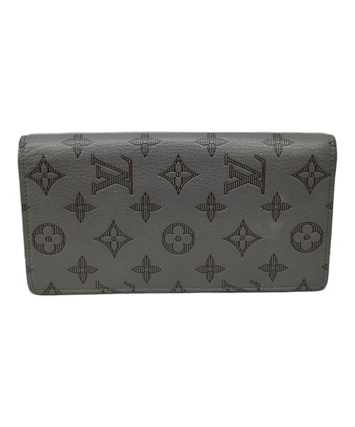 LOUIS VUITTON（ルイ ヴィトン）LOUIS VUITTON (ルイ ヴィトン) ロングウォレット　LOUIS VUITTON（ルイ ヴィトン）　M81335　モノグラム　シャドウ ポルトフォイユ・ブラザ グレーの古着・服飾アイテム