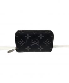 LOUIS VUITTON（ルイ ヴィトン）の古着「コインケース　LOUIS VUITTON（ルイ ヴィトン）　M81662　モノグラム　	ジッピー・コインパース ヴェルティカル・エクリプス」｜ブラック