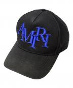 AMIRIアミリ）の古着「コットンベースボールキャップ　AMIRI（アミリ）」｜ブラック×ブルー