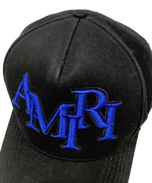 AMIRI（アミリ）AMIRI (アミリ) コットンベースボールキャップ　AMIRI（アミリ） ブラック×ブルーの古着・服飾アイテム