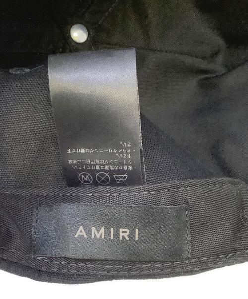 AMIRI（アミリ）AMIRI (アミリ) コットンベースボールキャップ　AMIRI（アミリ） ブラック×ブルーの古着・服飾アイテム