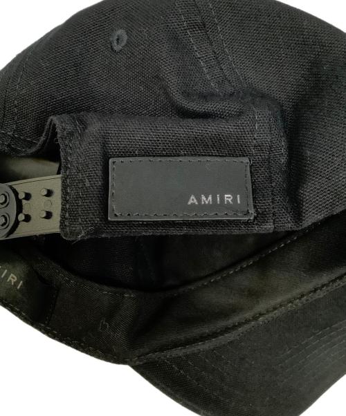 AMIRI（アミリ）AMIRI (アミリ) コットンベースボールキャップ　AMIRI（アミリ） ブラック×ブルーの古着・服飾アイテム
