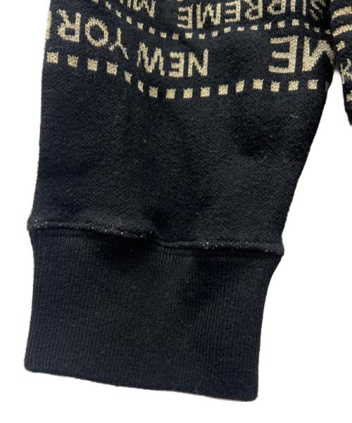 SUPREME（シュプリーム）SUPREME (シュプリーム) クルーネックニット ブラック×ゴールド サイズ:ＸＬの古着・服飾アイテム