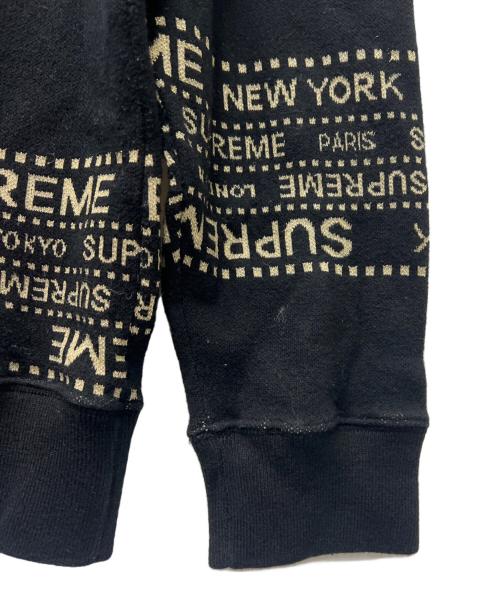 SUPREME（シュプリーム）SUPREME (シュプリーム) クルーネックニット ブラック×ゴールド サイズ:ＸＬの古着・服飾アイテム