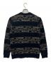 SUPREME (シュプリーム) クルーネックニット ブラック×ゴールド サイズ:ＸＬ：7000円
