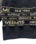中古・古着 SUPREME (シュプリーム) クルーネックニット ブラック×ゴールド サイズ:ＸＬ：7000円