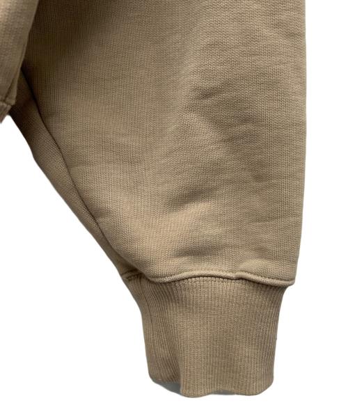 ami（アミ）ami (アミ) ハートロゴハーフジップスウェット ベージュ サイズ:ＸＬの古着・服飾アイテム