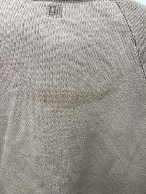 ami（アミ）ami (アミ) ハートロゴハーフジップスウェット ベージュ サイズ:ＸＬの古着・服飾アイテム