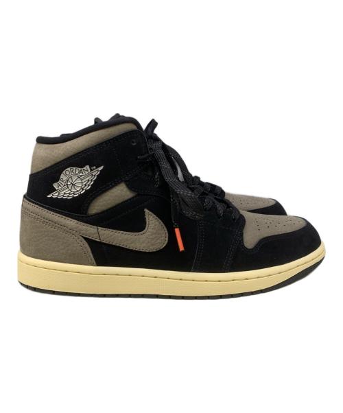 NIKE（ナイキ）NIKE (ナイキ) ハイカットスニーカー 	NIKE（ナイキ）　IB7110-002　AIR JORDAN1 MID SE ブラック×グレー サイズ:27.5cm 未使用品の古着・服飾アイテム