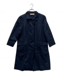 MARNI（マルニ）の古着「ステンカラーコート」｜ネイビー
