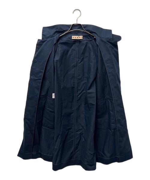 MARNI（マルニ）MARNI (マルニ) ステンカラーコート ネイビー サイズ:４２の古着・服飾アイテム