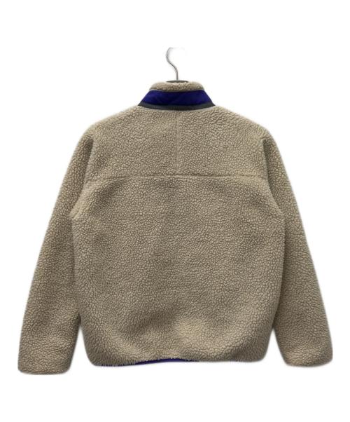 Patagonia（パタゴニア）Patagonia (パタゴニア) Kids' Classic Retro-X Jacket アイボリー×パープル サイズ:XXLの古着・服飾アイテム
